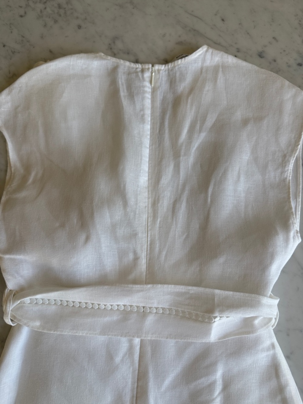 Mango Sleeveless Linen Midi Dress - Picture 11 of 12